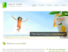 Tablet Screenshot of amleyfood.com